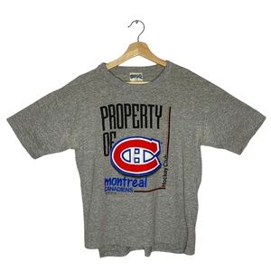 ❌SOLD❌ 1989 Montreal Canadiens NHL Grey 80s  Shirt